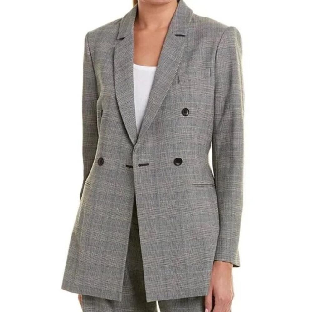 Bcbgmaxazria Women's Grey and Black Jacket